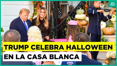 Trump y Melania reciben a niños por Halloween en la Casa Blanca