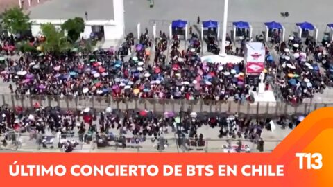 Último concierto de BTS en Chile se realiza esta noche