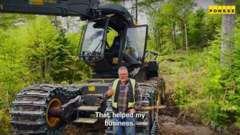 Un operador forestal de Nueva Escocia elogia su máquina Ponsse