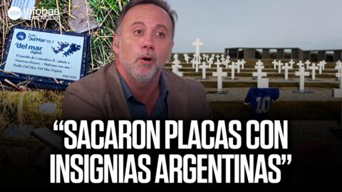 Vandalismo en el cementerio argentino de Malvinas