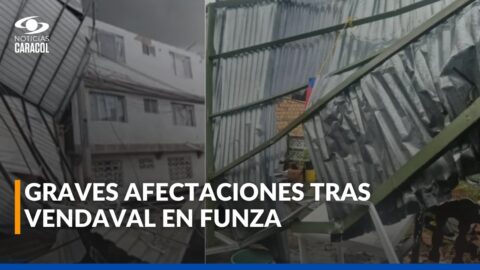 Vendaval en Funza deja 251 viviendas afectadas