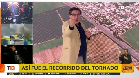 Video muestra el recorrido de un tornado en su avance