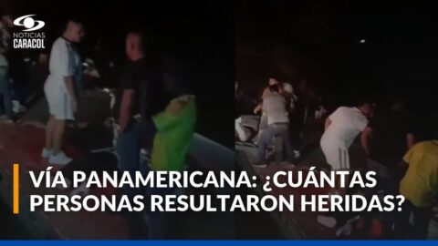 Volcamiento de bus en la Panamericana deja 64 heridos