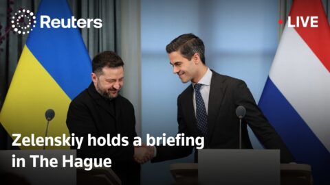 Zelenski ofrece conferencia en La Haya junto a Países Bajos