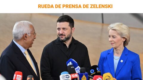 Zelenski participa en el Consejo Europeo y ofrece rueda de prensa