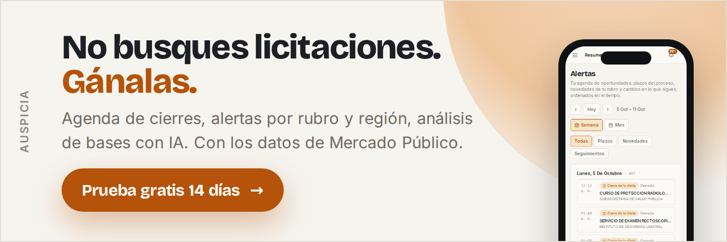 No busques licitaciones. Gánalas.
