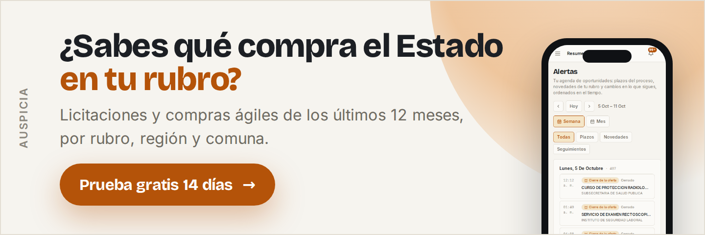 ¿Sabes qué compra el Estado en tu rubro?