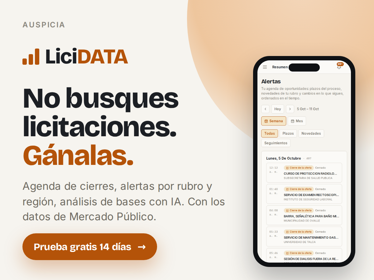 No busques licitaciones. Gánalas.